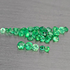 Natural Green Emerald 0.53 Ct. 38 Pcs Round Shape Gemstones From Columbia