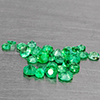 Natural Green Emerald 0.20 Ct. 40 Pcs Round Shape Gemstones From Columbia