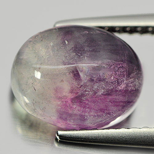 3.51 Ct. Unheated Oval Cabochon Good Color Natural Gem Fluorite From Brazil