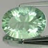 7.05 Ct. Oval Concave Cut Natural Gemstone Green Color Fluorite From Brazil