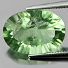 6.48 Ct. Oval Concave Cut Natural Green Fluorite Gem