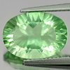 Oval Concave Cut 7.04 Ct. Natural Gem Green Fluorite Gem Unheated