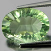Green Fluorite Oval Concave Cut 6.28 Ct. Natural Gem Unheated