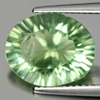 4.33 Ct. Oval Concave Cut Natural Gemstone Green Fluorite Unheated