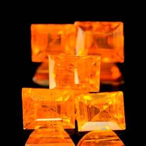 1.96 Ct. 5 Pcs. Natural Orange Spessartine Garnet Gems