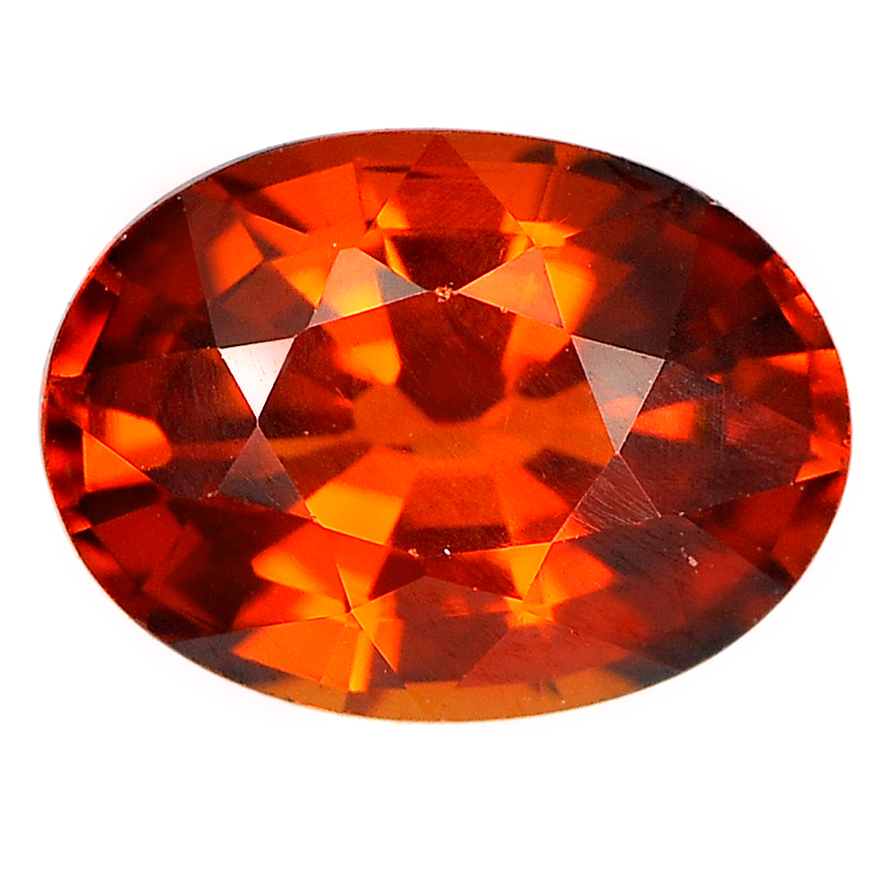 1.09 Ct. Oval Shape Natural Gemstone Reddish Orange Spessartine Garnet Unheated