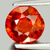 1.60 Ct. Round Natural Orange Red Spessartine Garnet
