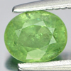 Green Demantoid Garnet 0.86 Ct. Oval shape 5.9 x 4.9 x 3.4 Mm. Natural Gemstone