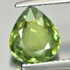 Certified Green Demantoid Garnet 2.06 Ct. VVS Pear 8.44 x 7.63 Mm. Natural Gem