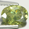 Green Demantoid Garnet 0.99 Ct. Oval 7 x 5.1 Mm. Natural Gem Unheated Madagascar