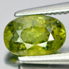Green Demantoid Garnet 1.15 Ct. Oval 7.3 x 4.9 Mm. Natural Gemstone Unheated