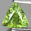 Demantoid Garnet Green 1.03 Ct. Trilliant 6.4 x 6.2 Mm. Natural Unheated Gem