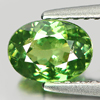 Certified Green Demantoid Garnet 1.00 Ct. Oval 6.94 x 5.09 Mm. Natural Gemstone