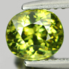 Demantoid Garnet Certified 1.35 Ct. Oval Natural Gemstone Mardagascar Unheated