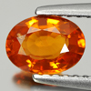 0.83 Ct. Oval Natural Reddish Orange Spessartine Garnet