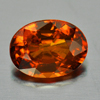 0.91 Ct. Oval Natural Reddish Orange Spessartine Garnet