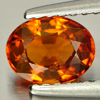 0.91 Ct Oval Natural Orange Spessartine Garnet Unheated