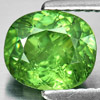 Green Demantoid Garnet 2.02 Ct. Oval Shape 8 x 6.9 Mm. Natural Gemstone Unheated