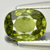 Certified Yellowish Green Demantoid Garnet 1.99 Ct. Oval 8.89 x 6.74 Mm. Natural