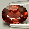 Orangish Red Rhodolite Garnet 0.87 Ct. Oval Shape 7.1 x 5.1 x 3 Mm. Natural Gem
