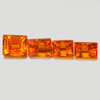 2.27Ct 4 Pcs Baguette Natural Orange Spessartine Garnet
