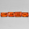 2.59 Ct 4 Pcs Natural Reddish Orange Spessartine Garnet