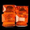 3.40 Ct 4 Pcs Natural Reddish Orange Spessartine Garnet