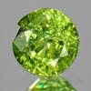 Unheated 0.43 Ct. Round Natural Green Demantoid Garnet
