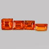 2.91 Ct 4 Pcs Natural Reddish Orange Spessartine Garnet