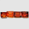 3.14 Ct 4 Pcs Natural Reddish Orange Spessartine Garnet