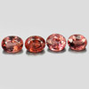 2.93 Ct. 4 Pcs. Oval Natural Purplish Pink Rhodolite Garnet Unheated