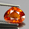 1.08 Ct. Pear Natural Reddish Orange Spessartine Garnet Gem Namibia