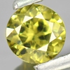 Demantoid Garnet Yellowish Green 0.62 Ct. Round 4.9 Mm Natural Gemstone Unheated