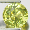 Green Mali Garnet 1.52 Ct. Round Shape 6.3 Mm. Natural Gem Madagascar Unheated