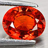 Natural Gemstone 1.53 Ct. Oval Shape Orangish Red Spessartine Garnet