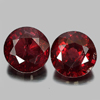 Unheated Gems 2.14 Ct. 2 Pcs. Natural Purplish Pink Rhodolite Garnet Round Shape