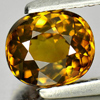 Yellow Demantoid Garnet 1.47 Ct. Oval Shape 6.9 x 6 Mm. Natural Gem Madagascar