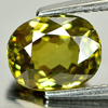 Demantoid Garnet Yellowish Green 1.53 Ct. Oval 7.4 x 5.9 Mm. Natural Gemstone