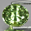 Green Demantoid Garnet 1.18 Ct. Oval 6.8 x 5.7 Mm. Natural Gemstone Unheated