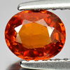 Unheated 0.88 Ct. Oval Natural Gem Orange Spessartine Garnet Namibia