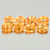 Orange Spessartine Garnet 2.19 Ct. 8 Pcs. Oval Shape 3.8 x 3 Mm. Natural Gems