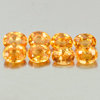 Orange Spessartine Garnet 2.10 Ct. 8 Pcs. Oval Shape Natural Gemstones Unheated