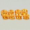 Orange Spessartine Garnet 2.18 Ct. 8 Pcs. Oval Shape 3.8 x 3 Mm. Natural Gems