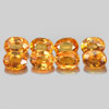 Orange Spessartine Garnet 2.20 Ct. 8 Pcs. Oval Shape 4 x 3 Mm. Natural Gems