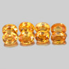 Orange Spessartine Garnet 2.12 Ct. 8 Pcs. Oval Shape 4 x 3 Mm. Natural Gems