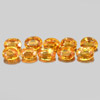 Spessartine Garnet Orange 2.57 Ct. 10 Pcs. Oval Shape 4 x 3 Mm. Natural Gems