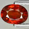 Unheated 1.04 Ct. Natural Orange Red Spessartine Garnet Oval Shape From Namibia