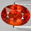 Unheated Natural Gem 1.24 Ct. Orange Red Spessartine Garnet Oval Shape