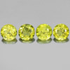 1.86 Ct. 4 Pcs. Round Shape Natural Greenish Yellow Mali Garnet Madagascar