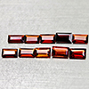 Natural Orangish Red Garnet 2.74 Ct. 10 Pcs Baguette Shape 5.1 x 3.2 Mm Gemstone
